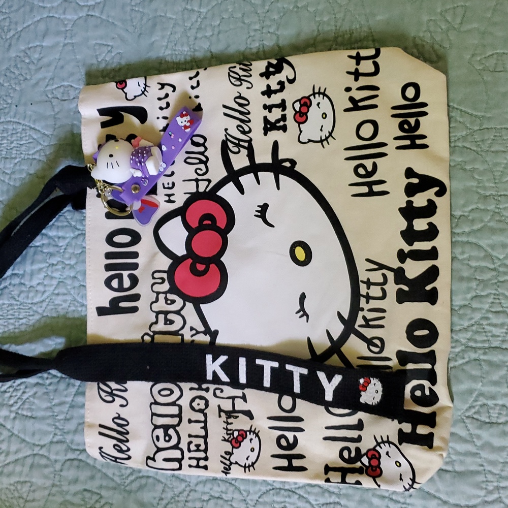 Hello Kitty Tote Bag with Black Handles - Picture 5 of 5